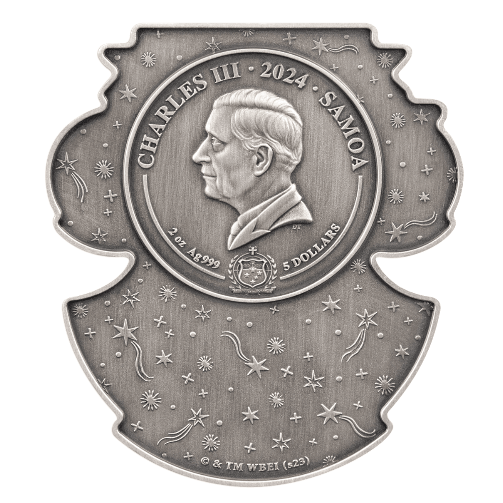 DOBBY Harry Potter 2 Oz Silver Coin $5 Samoa 2024 - PARTHAVA COIN