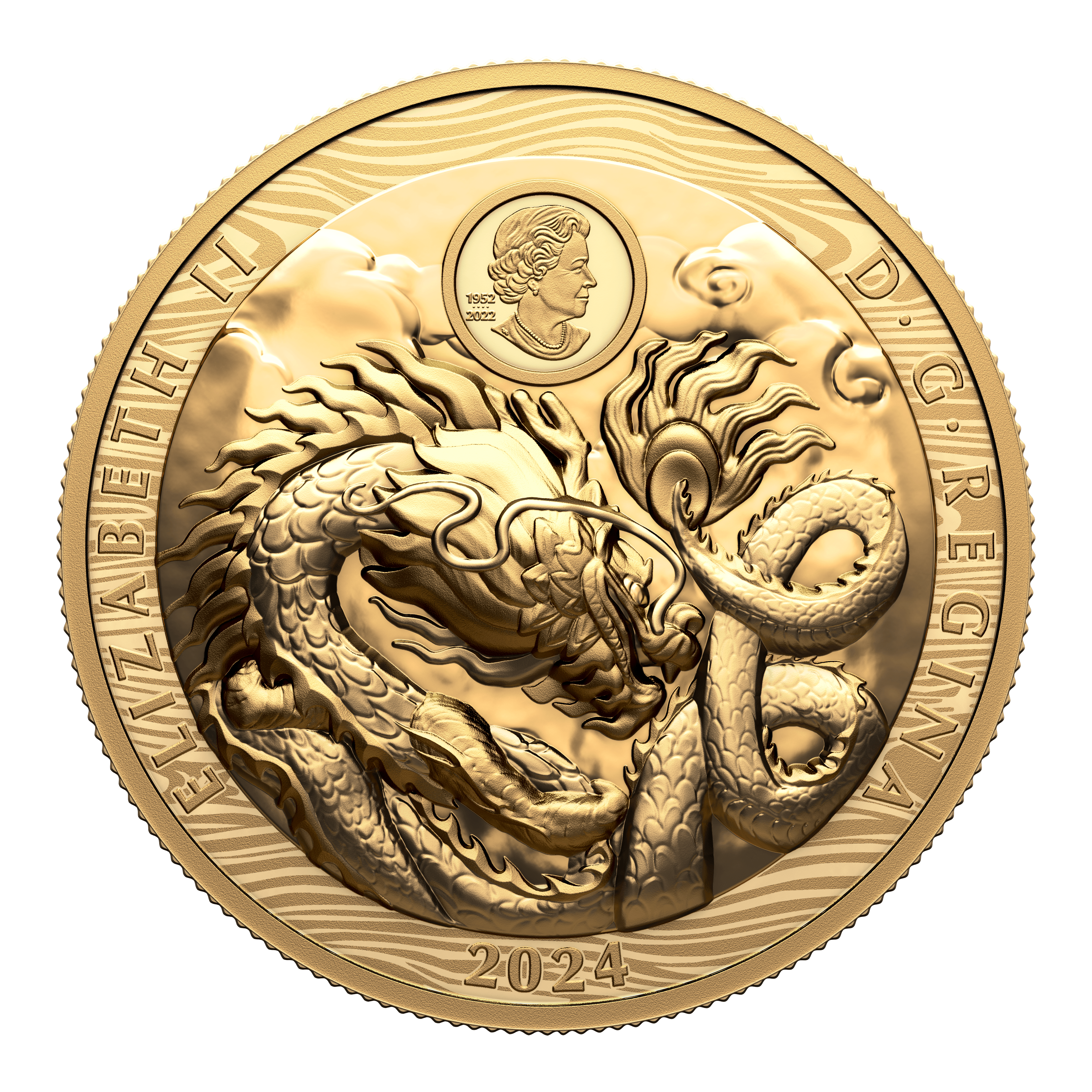 DRAGON Lunar Year Gold Coin $350 Canada 2024 - PARTHAVA COIN