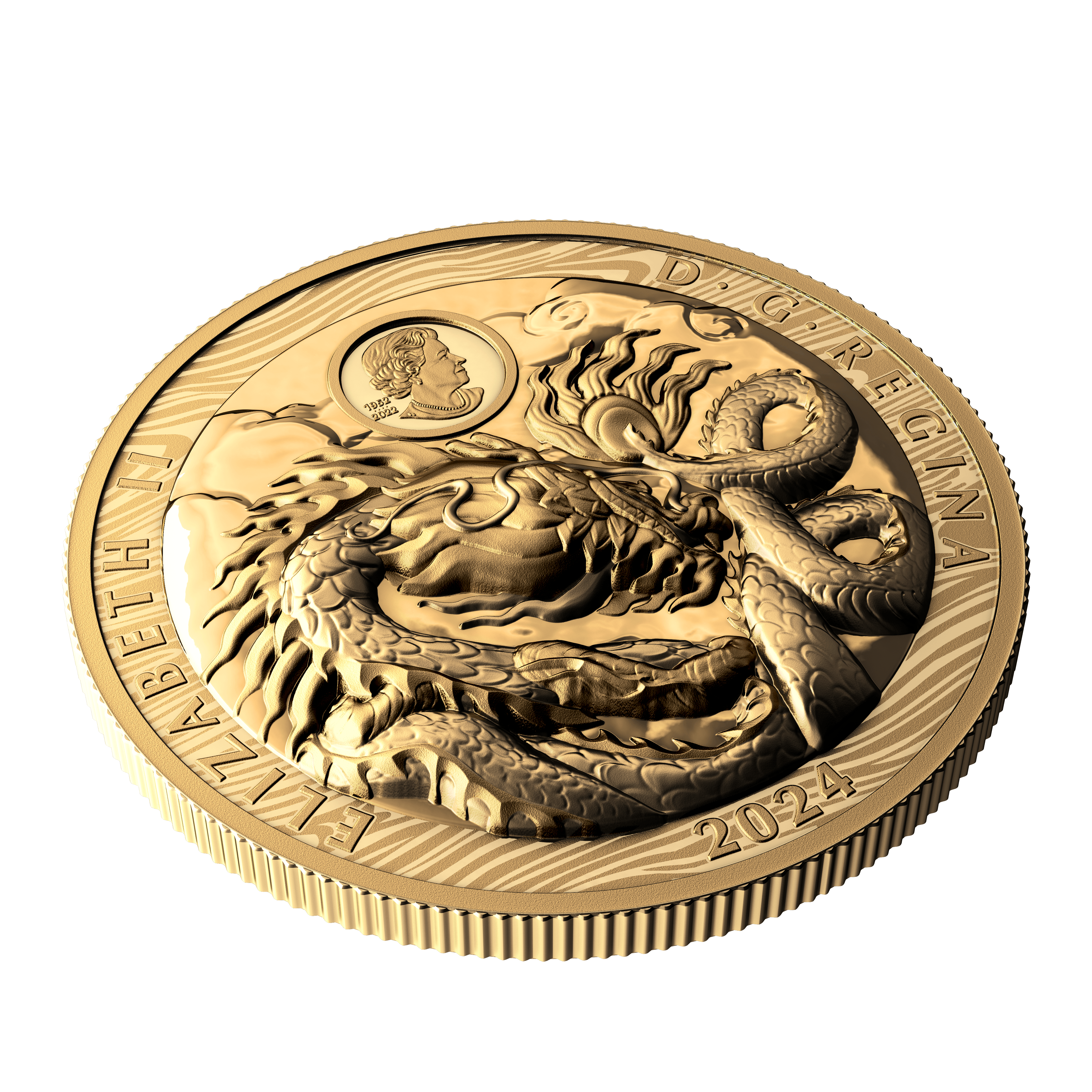 DRAGON Lunar Year Gold Coin $350 Canada 2024 - PARTHAVA COIN