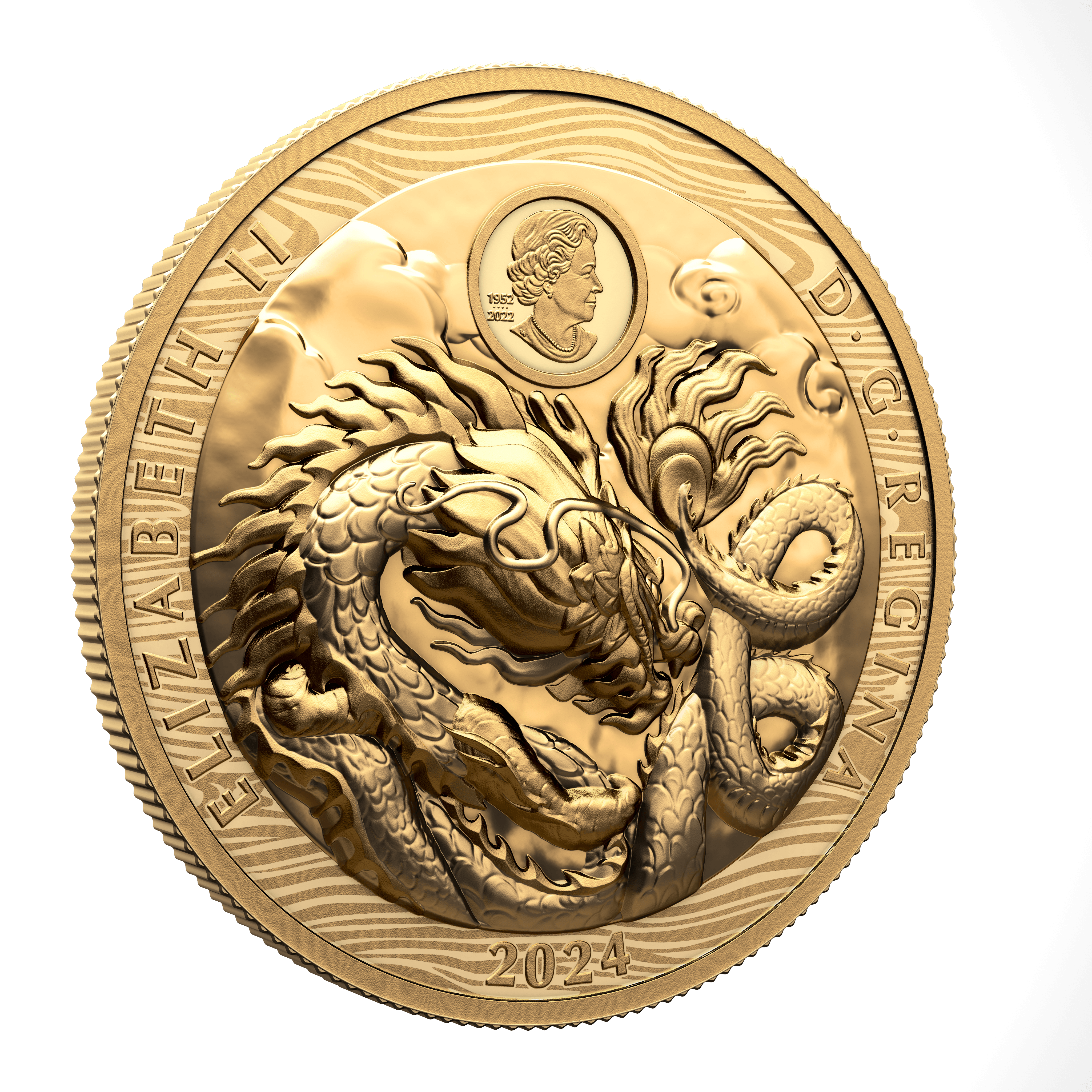 DRAGON Lunar Year Gold Coin $350 Canada 2024 - PARTHAVA COIN