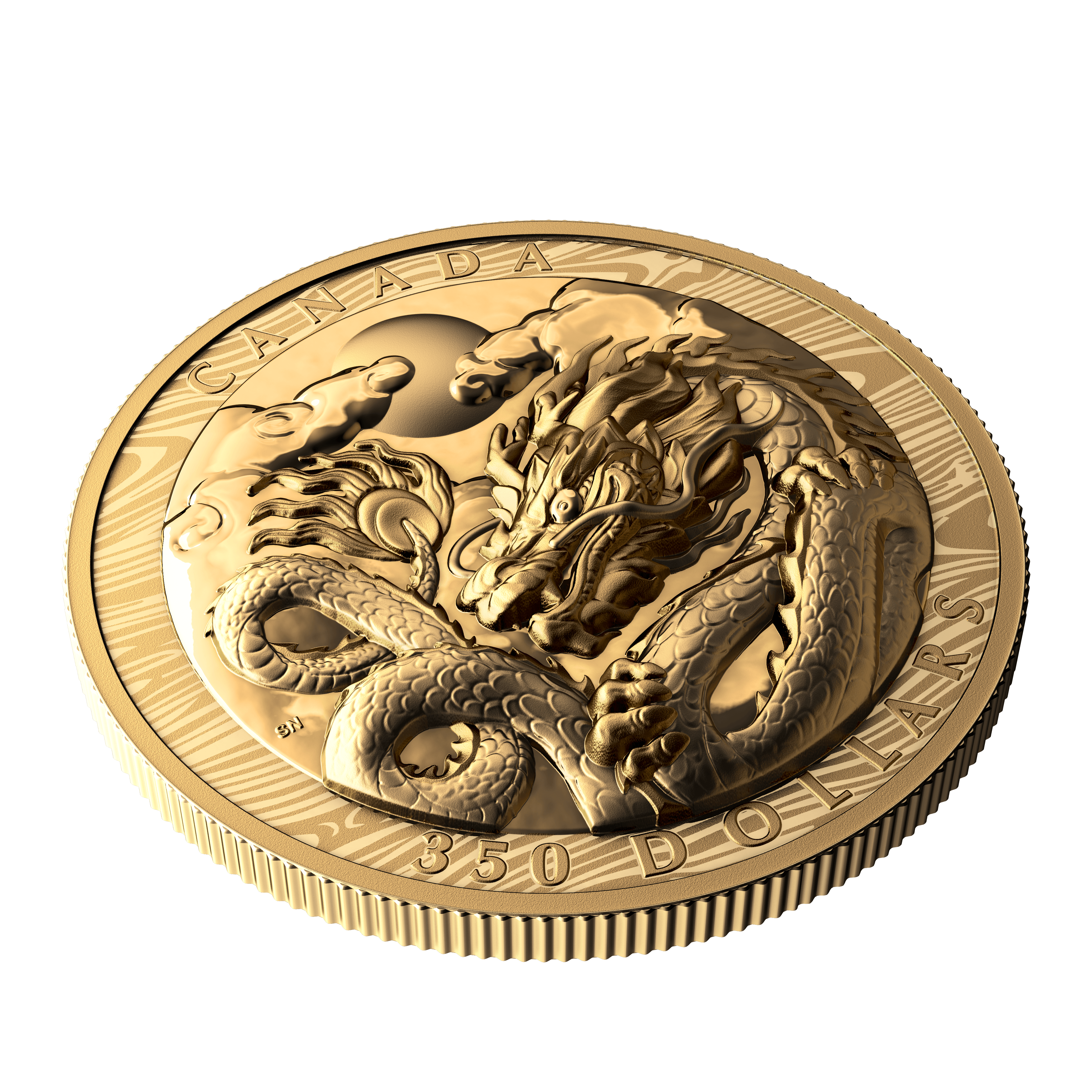 DRAGON Lunar Year Gold Coin $350 Canada 2024 - PARTHAVA COIN