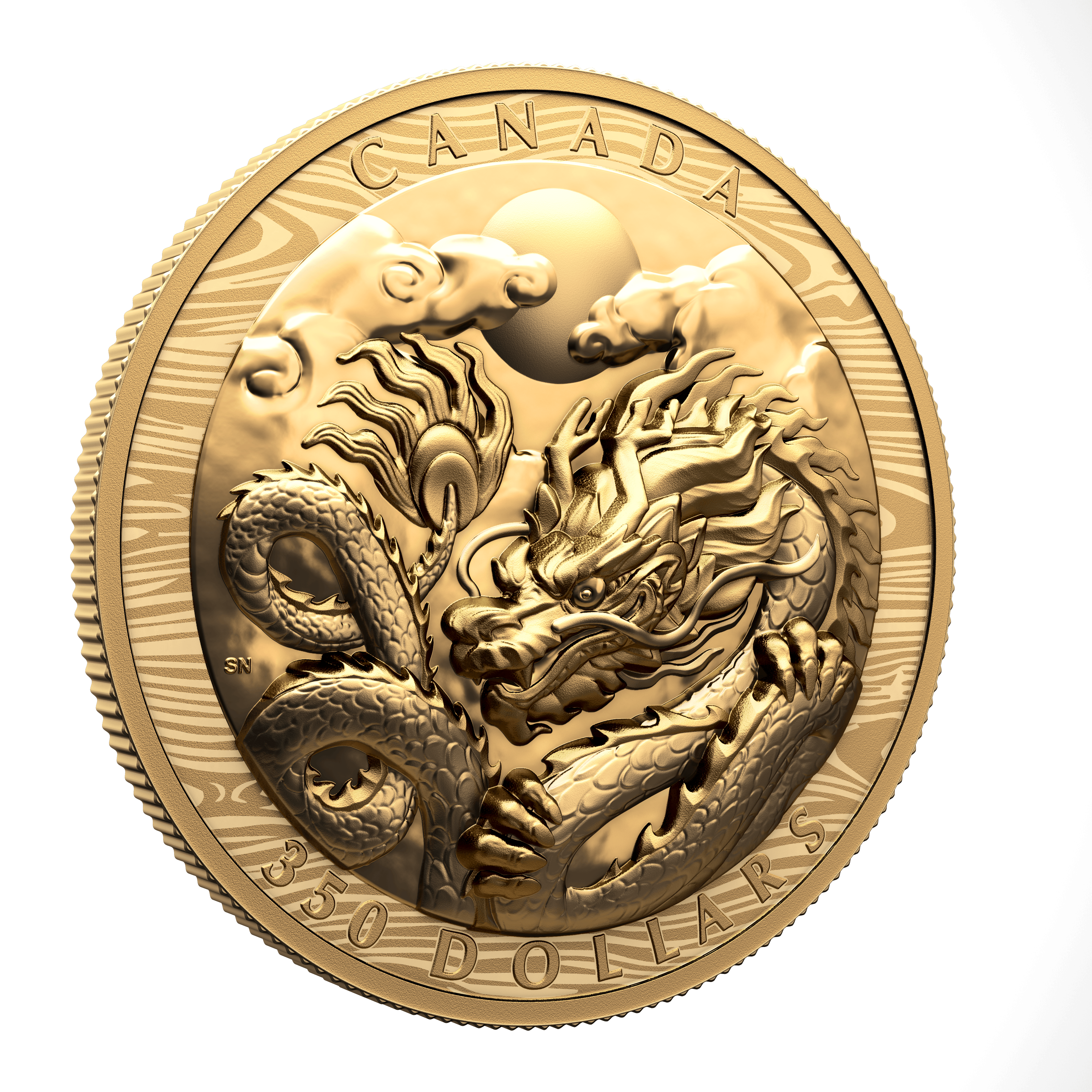 DRAGON Lunar Year Gold Coin $350 Canada 2024 - PARTHAVA COIN