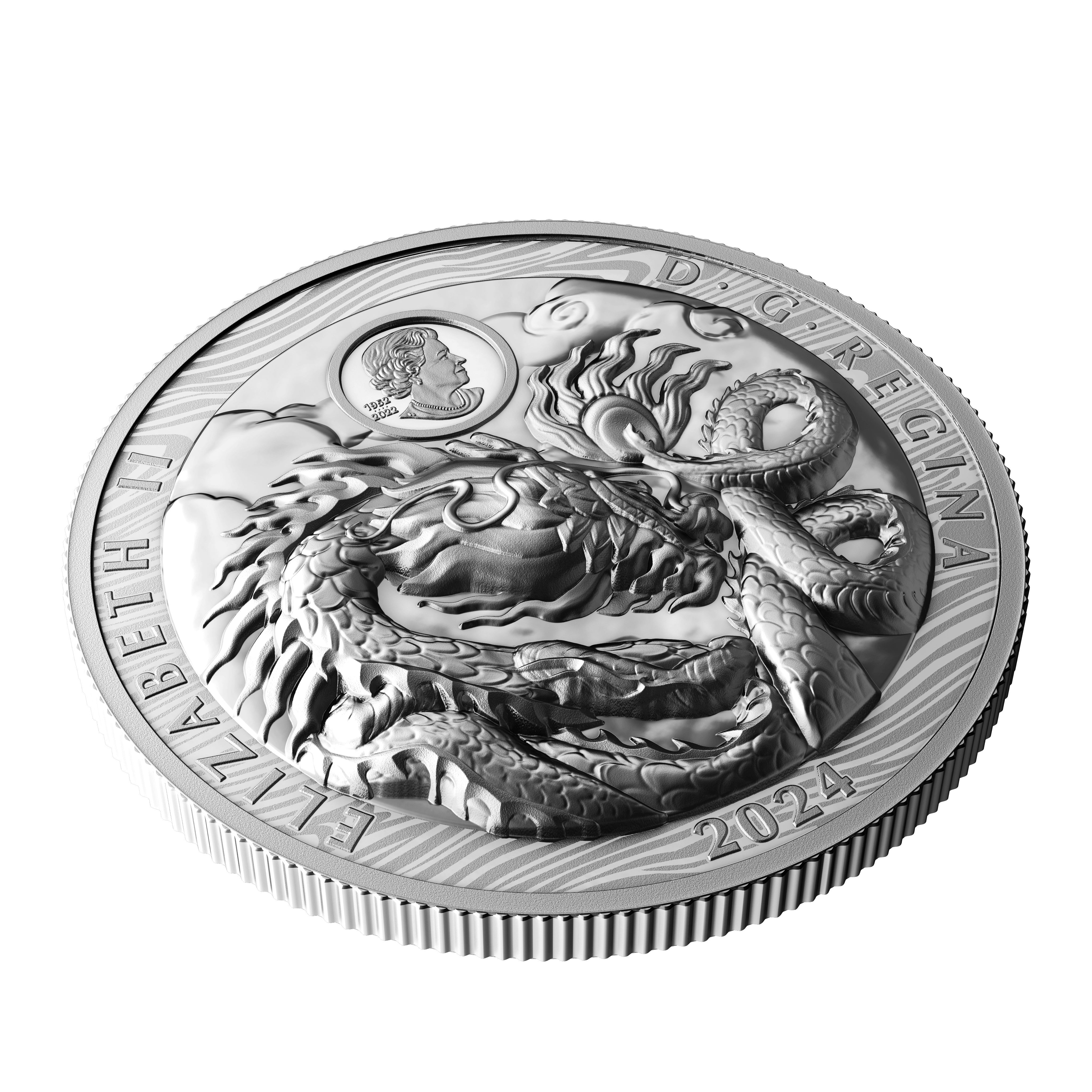 DRAGON Lunar Year Silver Coin $50 Canada 2024 - PARTHAVA COIN