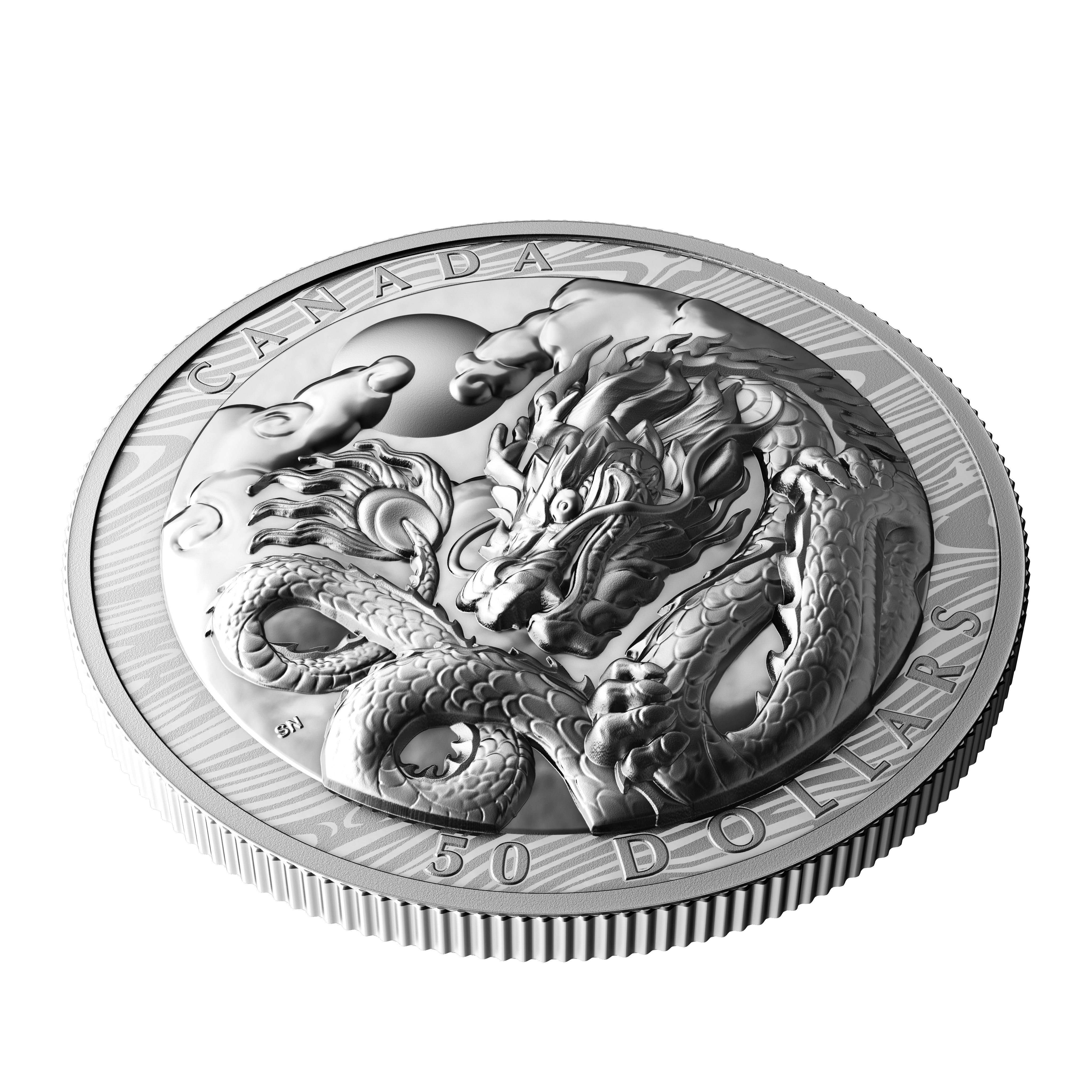 DRAGON Lunar Year Silver Coin $50 Canada 2024 - PARTHAVA COIN