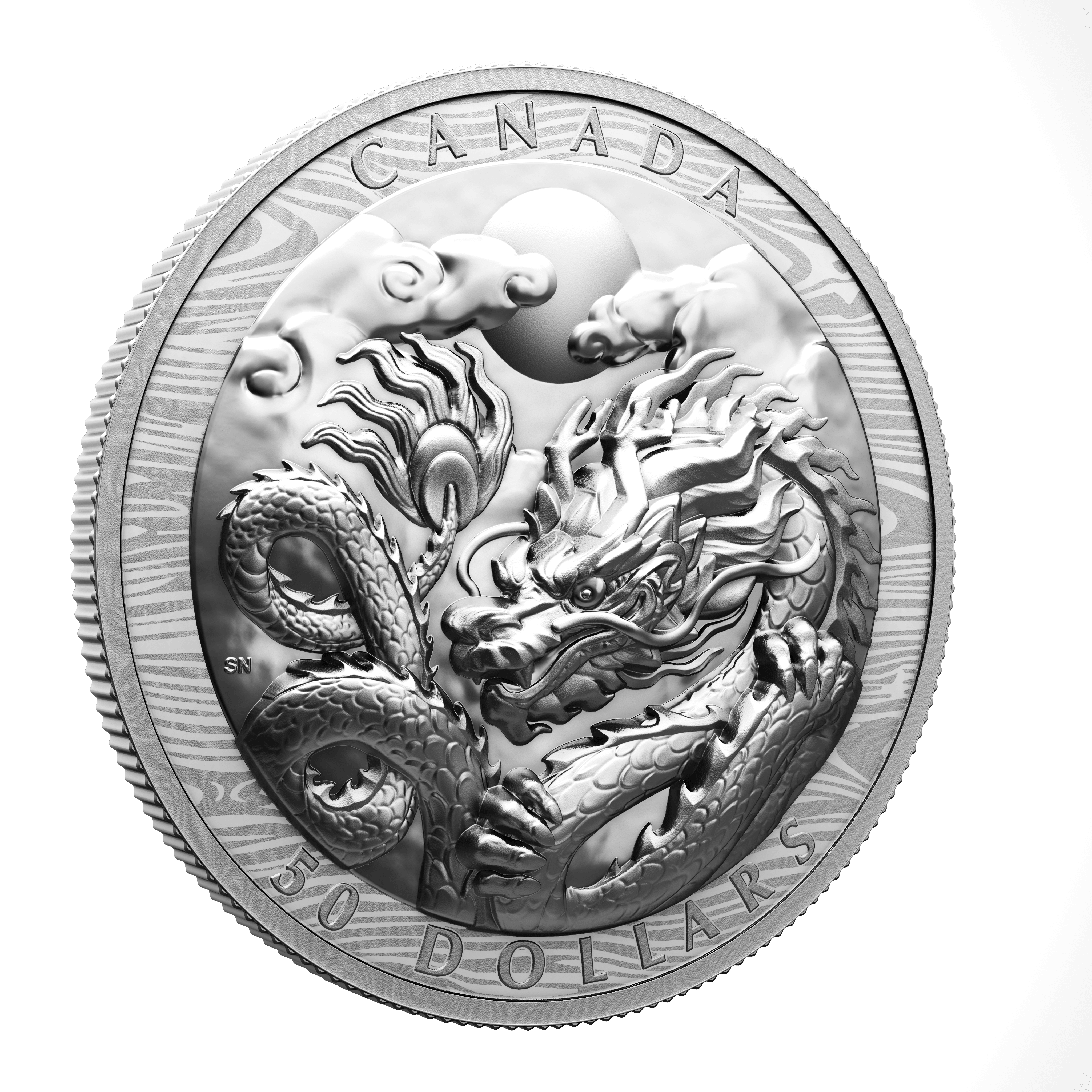 DRAGON Lunar Year Silver Coin $50 Canada 2024 - PARTHAVA COIN