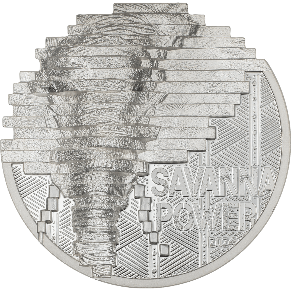 ELEPHANT Reconstruction 2 Oz Silver Coin $10 Cook Islands 2024 - PARTHAVA COIN