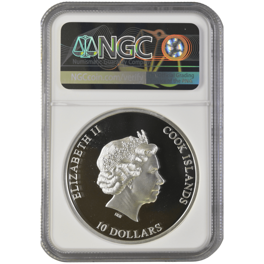 Eye of a Fairytale, KISS THE FROG 2 Oz Silver Coin $10 Cook Islands 2023- NGC graded PF 69 & PF 70 Ultra Cameo - PARTHAVA COIN