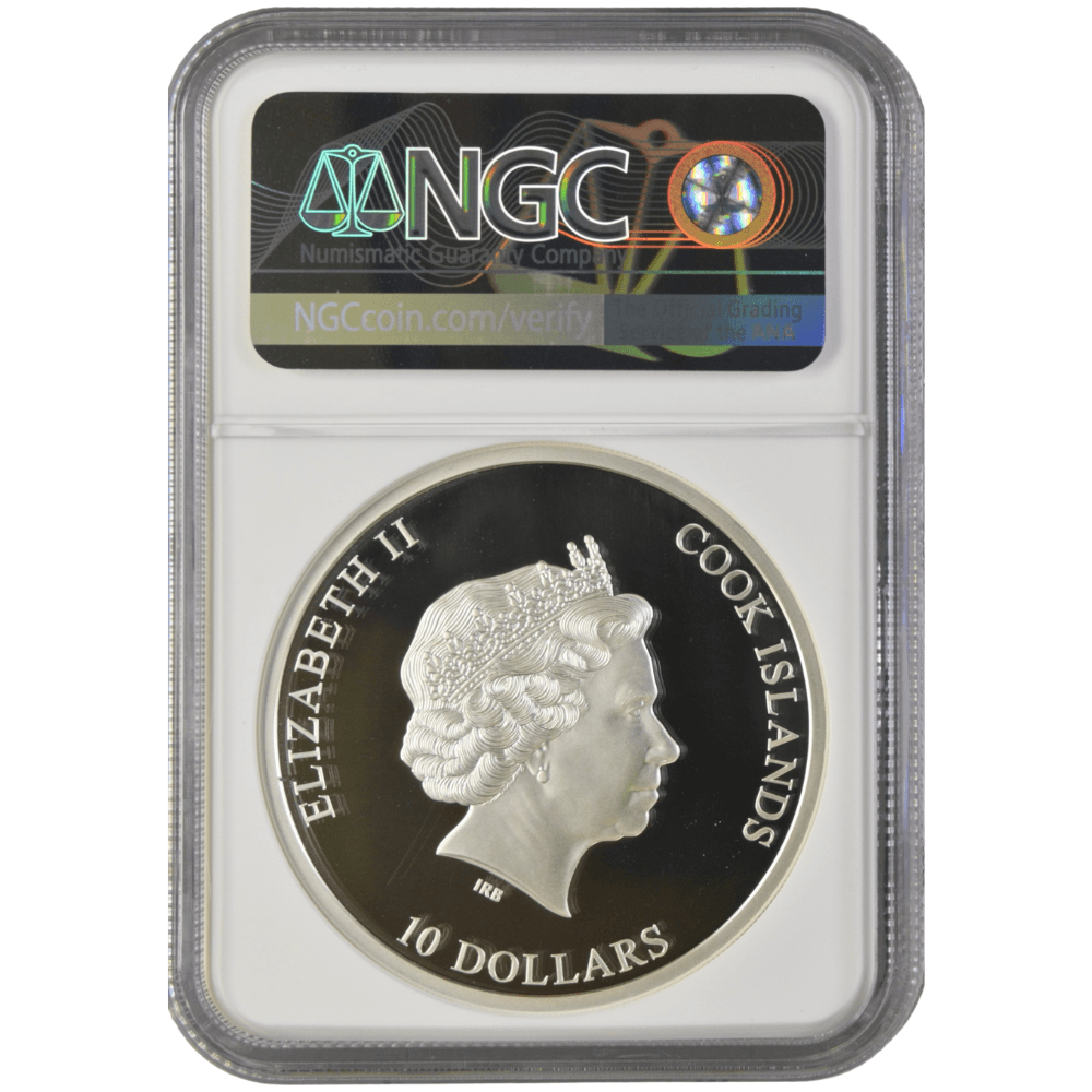 Eye of Magic RAVEN WITCH 2 Oz Silver Coin $10 Cook Islands 2022-NGC Graded PF 70 Ultra Cameo - PARTHAVA COIN