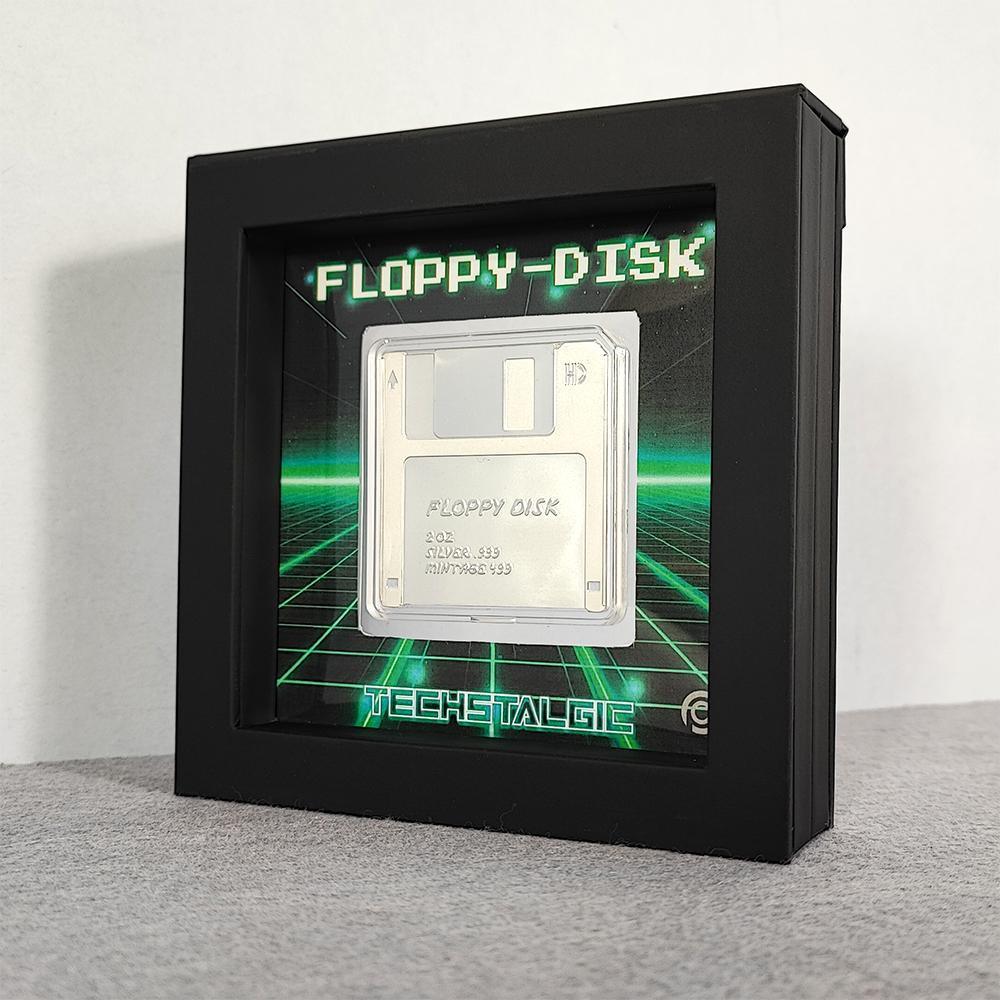 FLOPPY DISK TechStalgic 2 Oz Silver Coin $2 Niue 2024 - PARTHAVA COIN