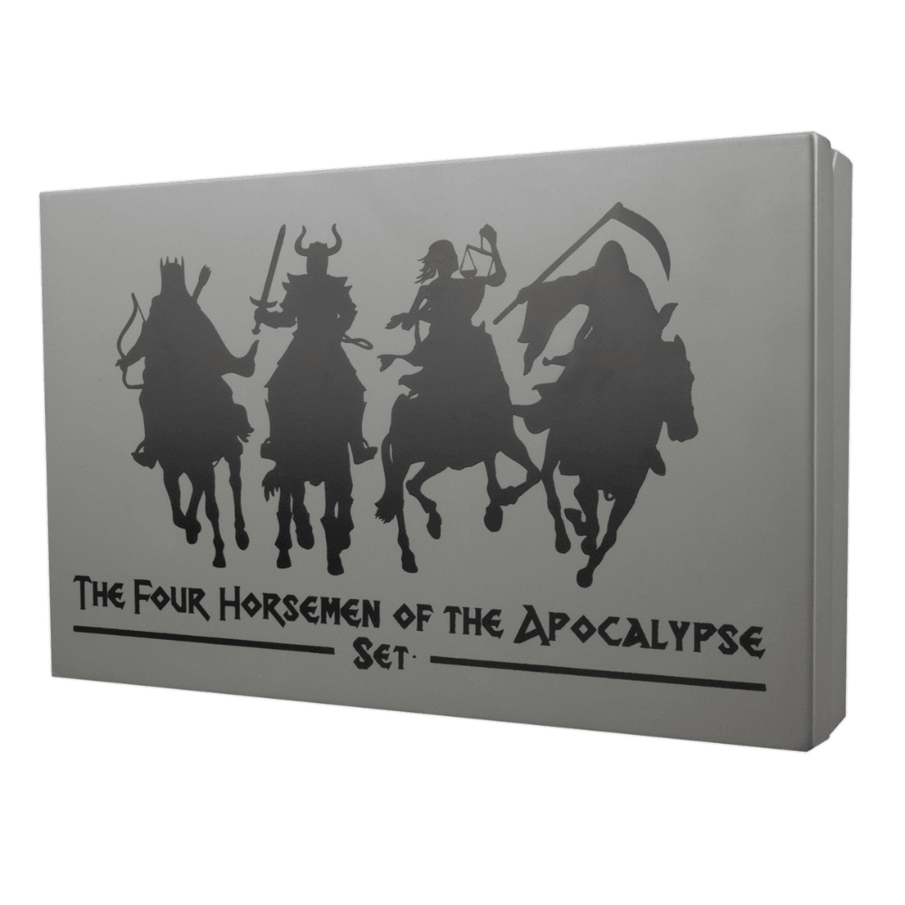 FOUR HORSEMEN OF APOCALYPSE Set 4 x 1 Oz Silver Coins $5 Barbados 2024 - PARTHAVA COIN