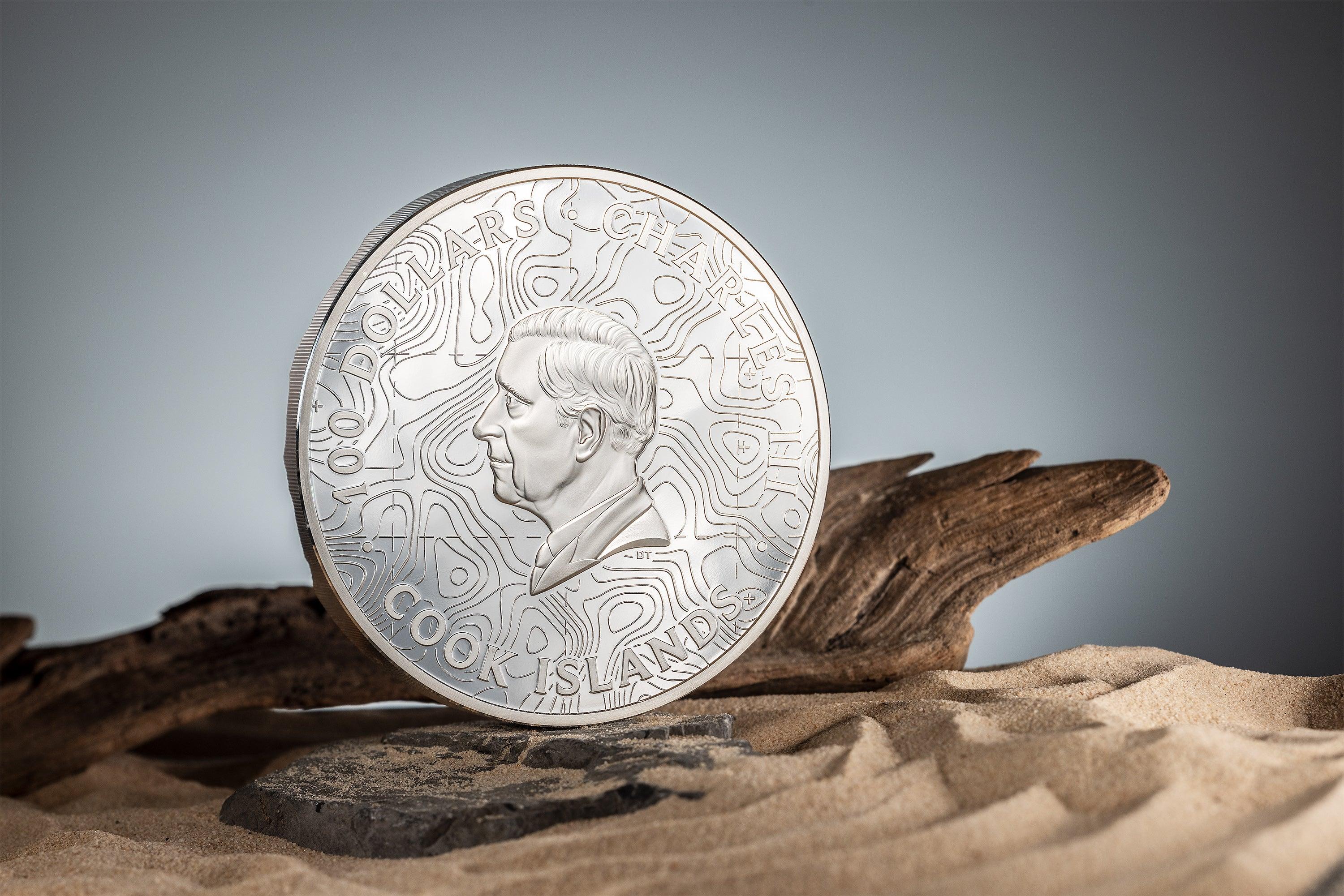 GRAND CANYON Topography 1 Kg Kilo Silver Coin $100 Cook Islands 2024 - PARTHAVA COIN