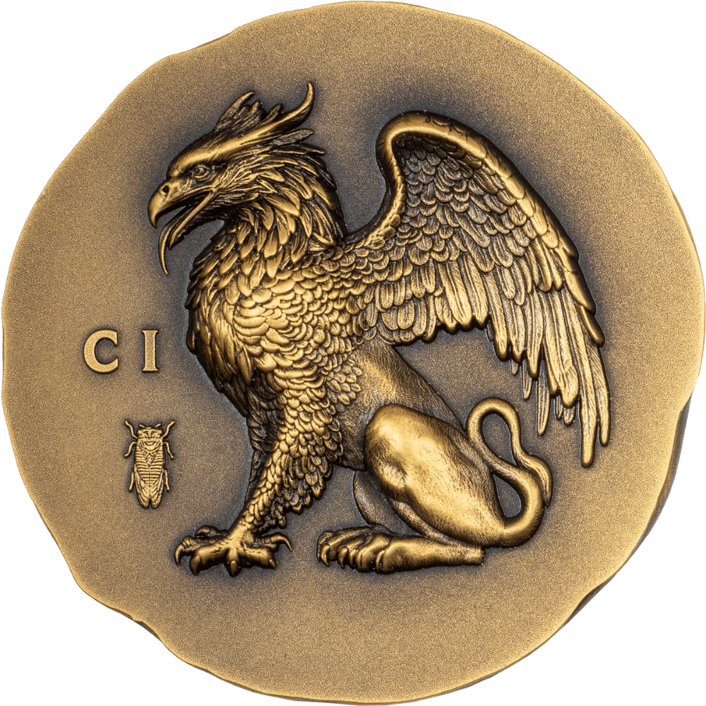 GRYPHON Numismatic Icons 1 Oz Gold Coin $250 Cook Islands 2024 - PARTHAVA COIN