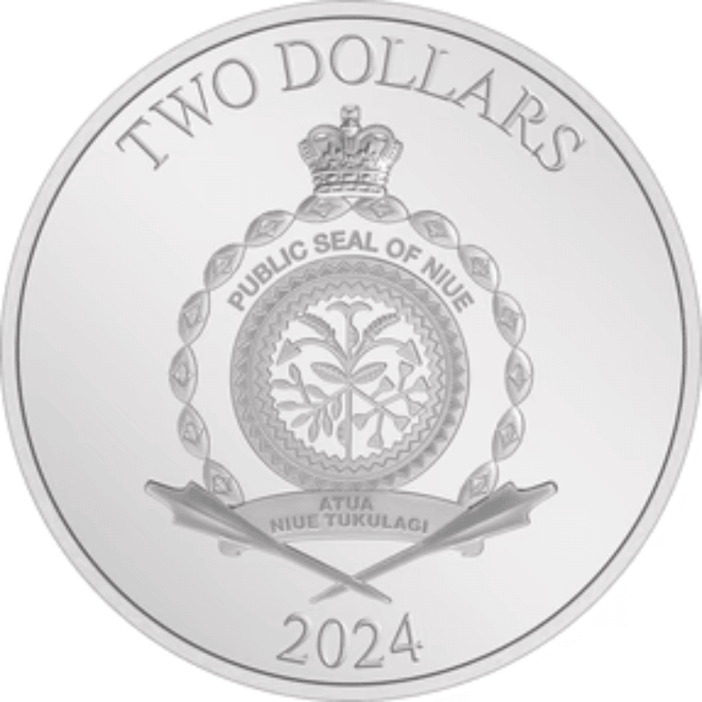 HARLEY QUINN DC Villains 1 Oz Silver Coin 2$ Niue 2024 - PARTHAVA COIN