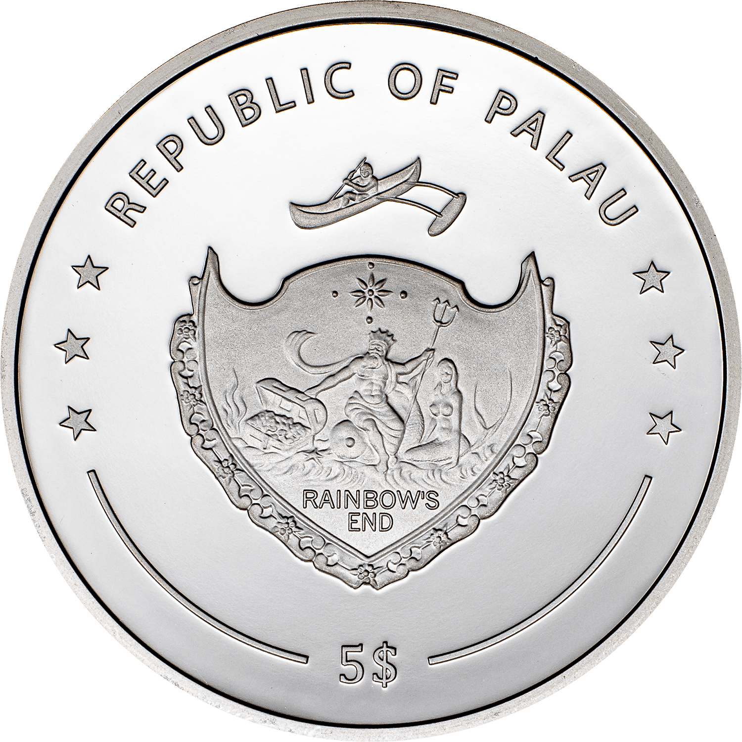 HAZEL BROWN Coloreyezed Eye 1 Oz Silver Coin $5 Palau 2023 - PARTHAVA COIN
