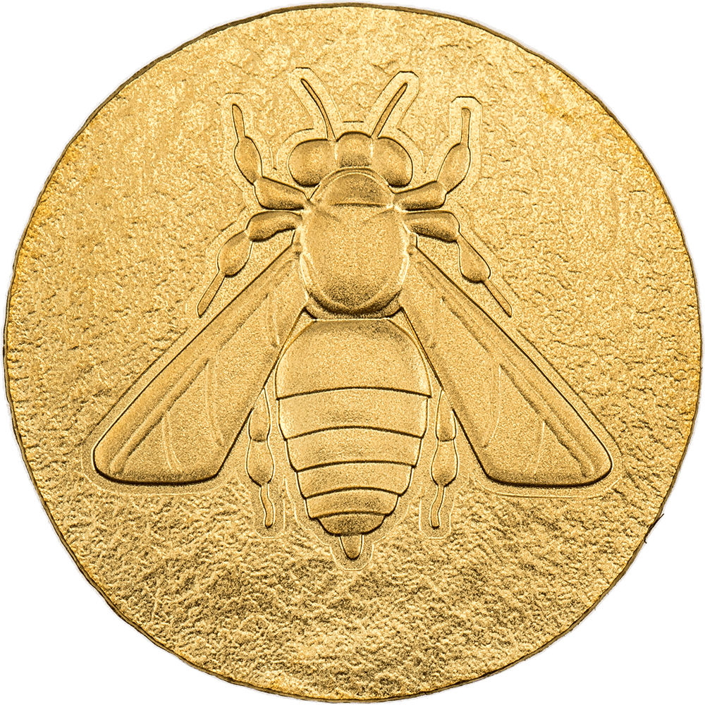 HONEY BEE Ephesos Ancient Greece Gold Coin $5 Cook Islands 2023 - PARTHAVA COIN