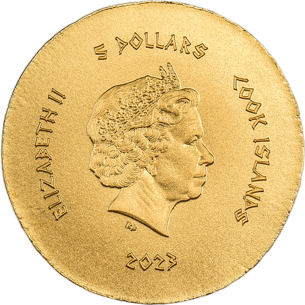 HONEY BEE Ephesos Ancient Greece Gold Coin $5 Cook Islands 2023 - PARTHAVA COIN