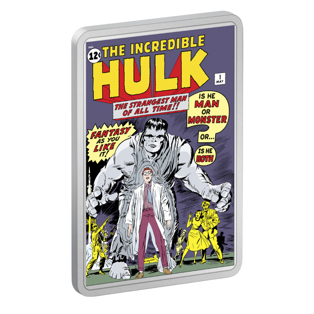 HULK Comix 2 Oz Silver Coin $5 Niue 2024