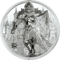 IRON KNIGHT 5 Oz Silver Coin $25 Cook Islands 2024 - PARTHAVA COIN