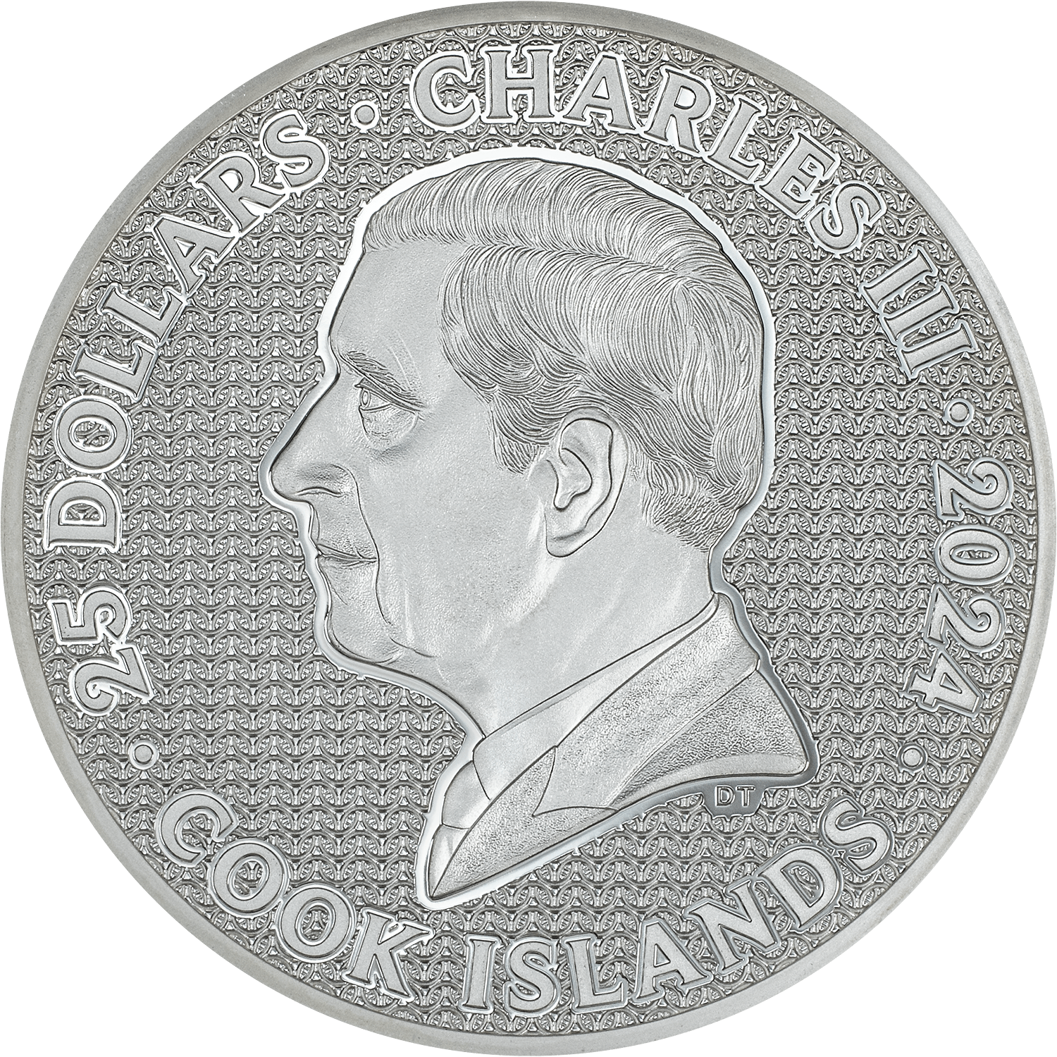 IRON KNIGHT 5 Oz Silver Coin $25 Cook Islands 2024 - PARTHAVA COIN