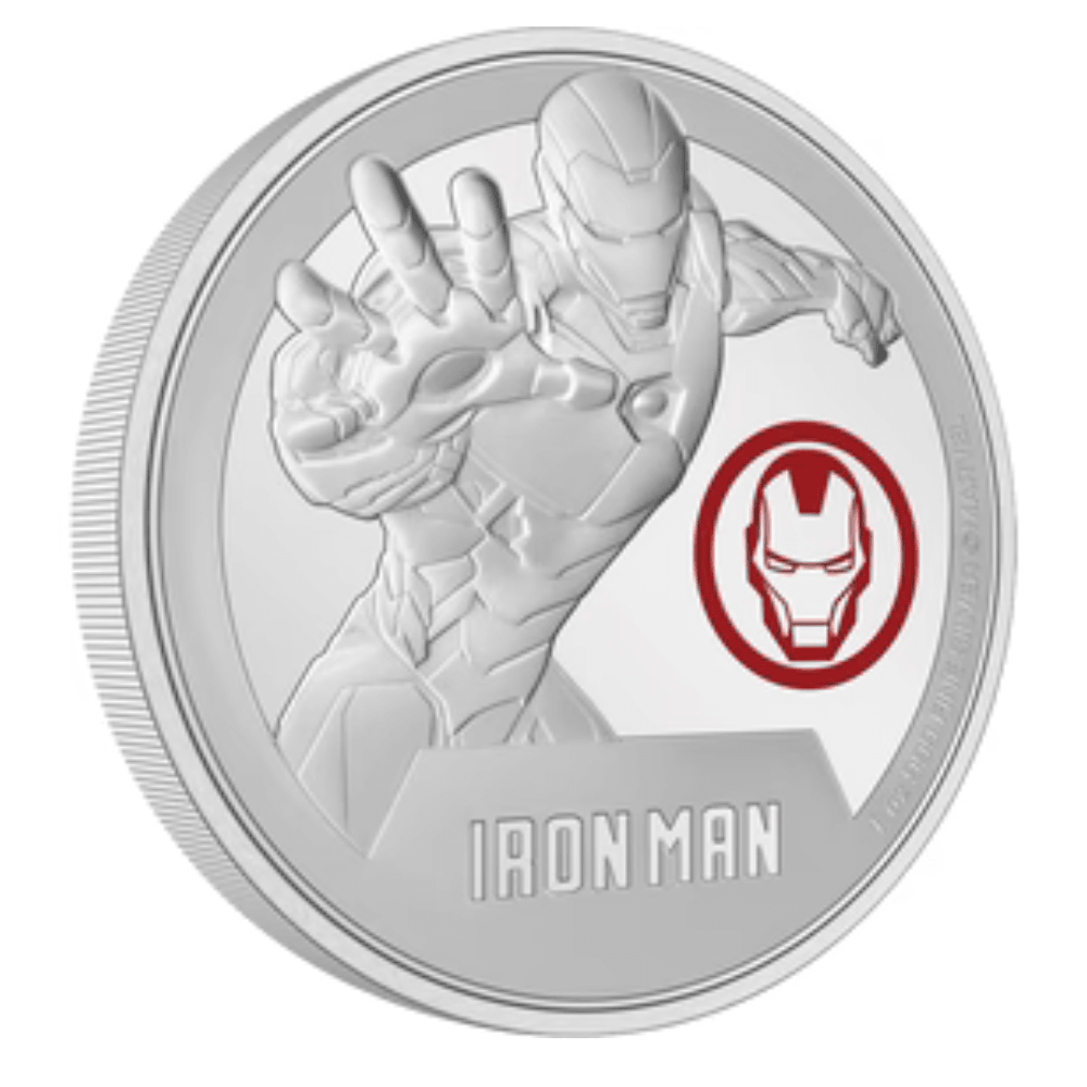 IRON MAN Marvel Classic Superheroes 1 Oz Silver Coin $2 Niue 2024 - PARTHAVA COIN