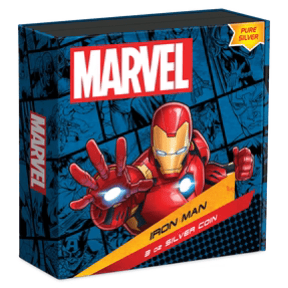 IRON MAN Marvel Classic Superheroes 3 Oz Silver Coin $10 Niue 2024 - PARTHAVA COIN