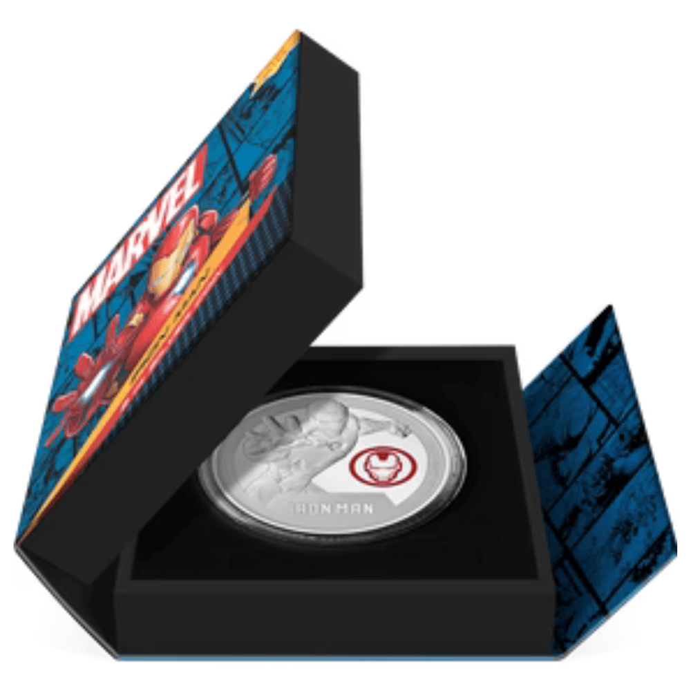 IRON MAN Marvel Classic Superheroes 3 Oz Silver Coin $10 Niue 2024 - PARTHAVA COIN