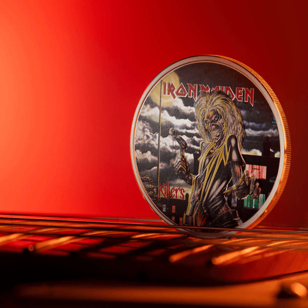 KILLERS Iron Maiden 1 Oz Silver Coin $5 Cook Islands 2024 - PARTHAVA COIN