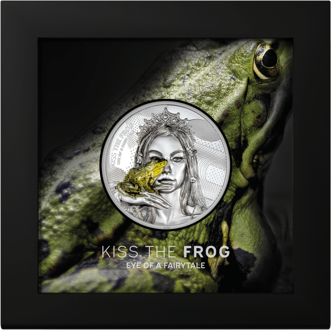 KISS THE FROG Eye of a Fairytale 2 Oz Silver Coin $10 Cook Islands 2023 - PARTHAVA COIN