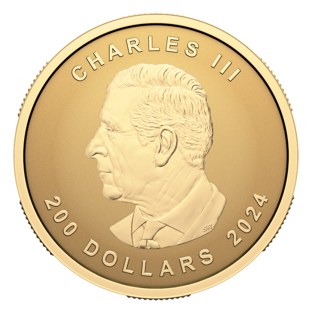 MAPLE LEAF Ultra High Relief 1 Oz Gold Coin $200 Canada 2024 - PARTHAVA COIN