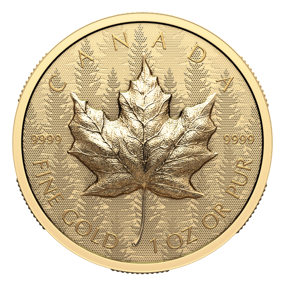 MAPLE LEAF Ultra High Relief 1 Oz Gold Coin $200 Canada 2024 - PARTHAVA COIN