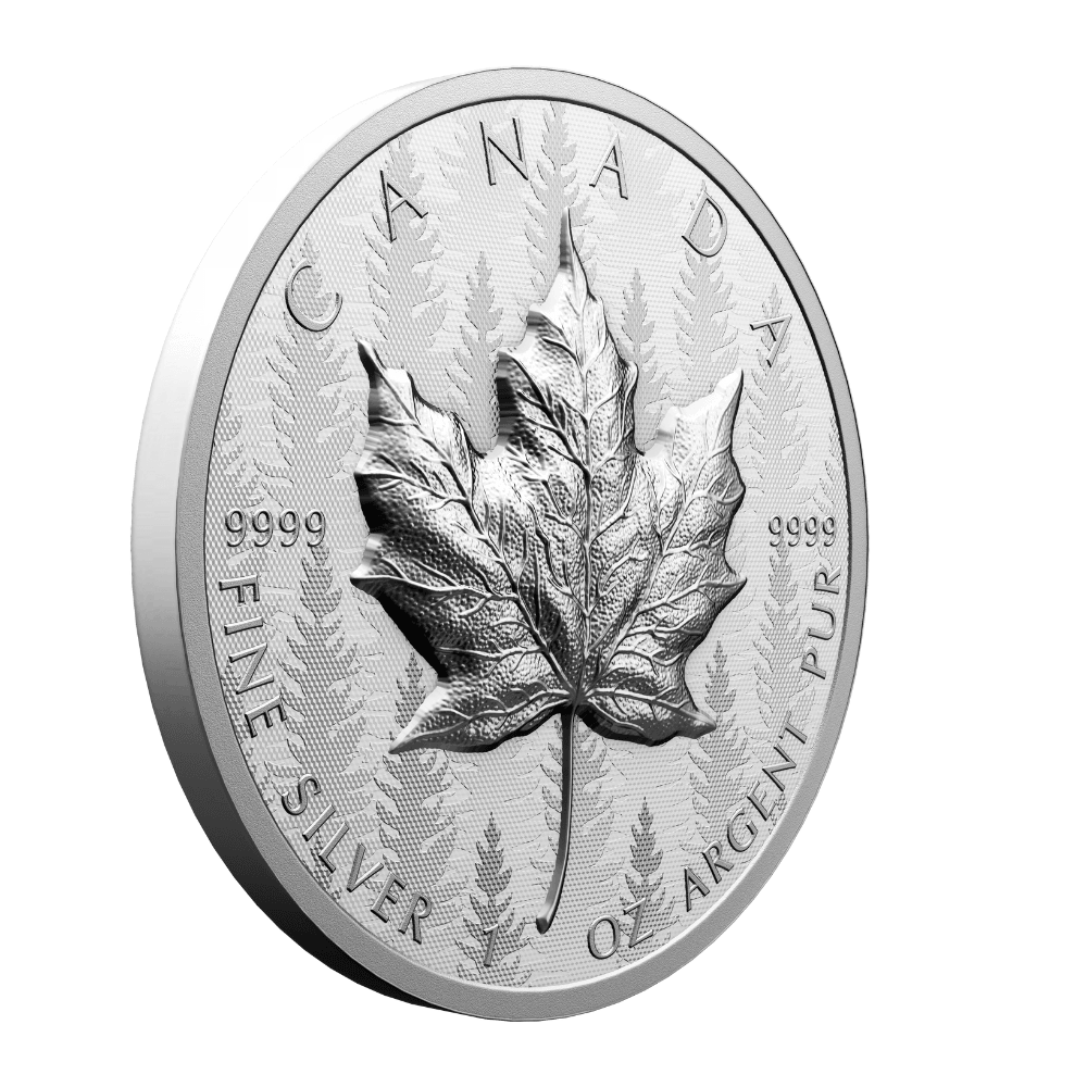MAPLE LEAF Ultra High Relief 1 Oz Silver Coin $20 Canada 2024 - PARTHAVA COIN