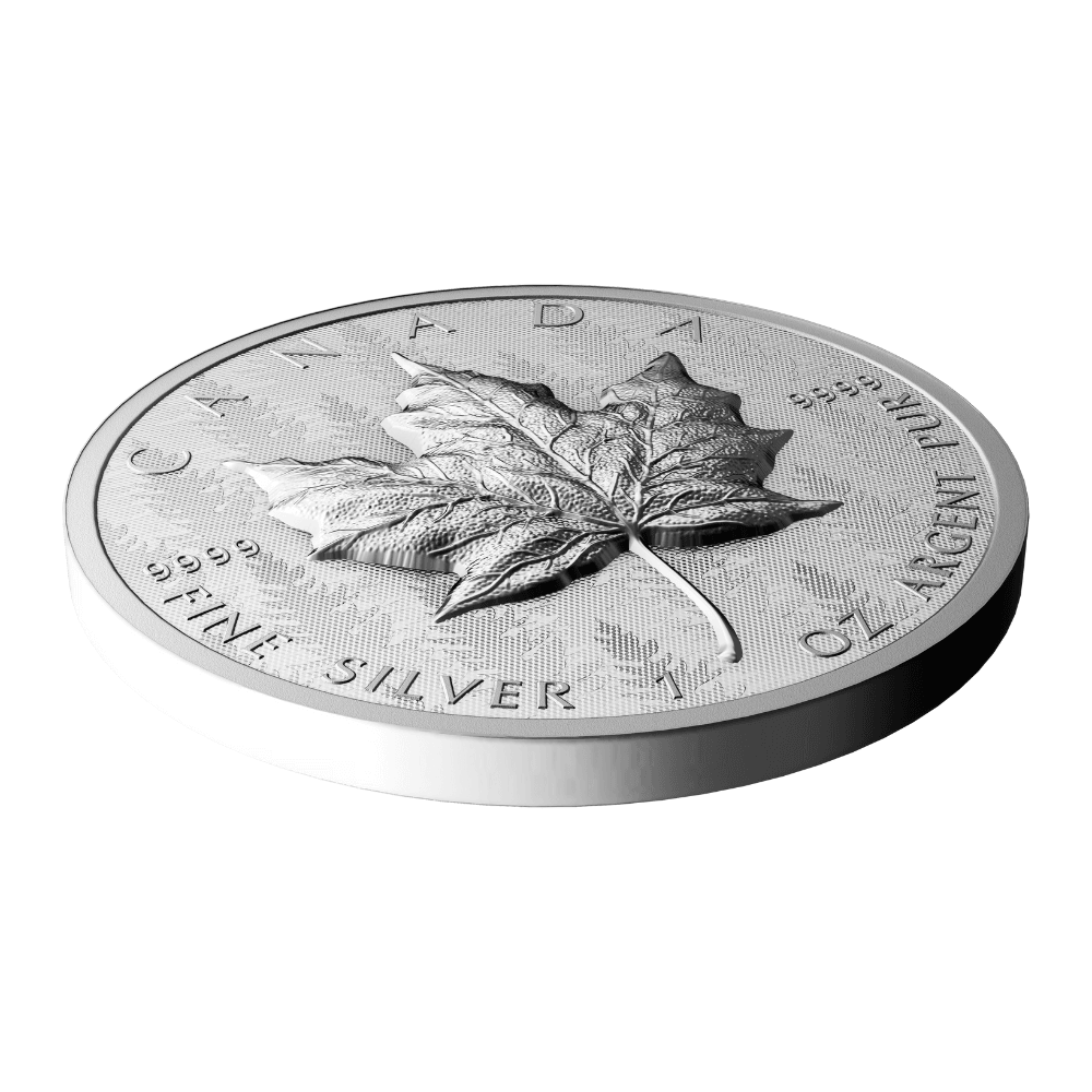 MAPLE LEAF Ultra High Relief 1 Oz Silver Coin $20 Canada 2024 - PARTHAVA COIN