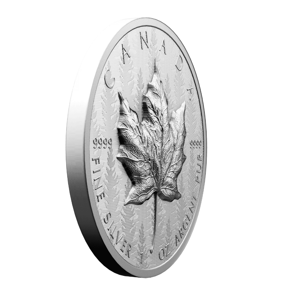 MAPLE LEAF Ultra High Relief 1 Oz Silver Coin $20 Canada 2024 - PARTHAVA COIN