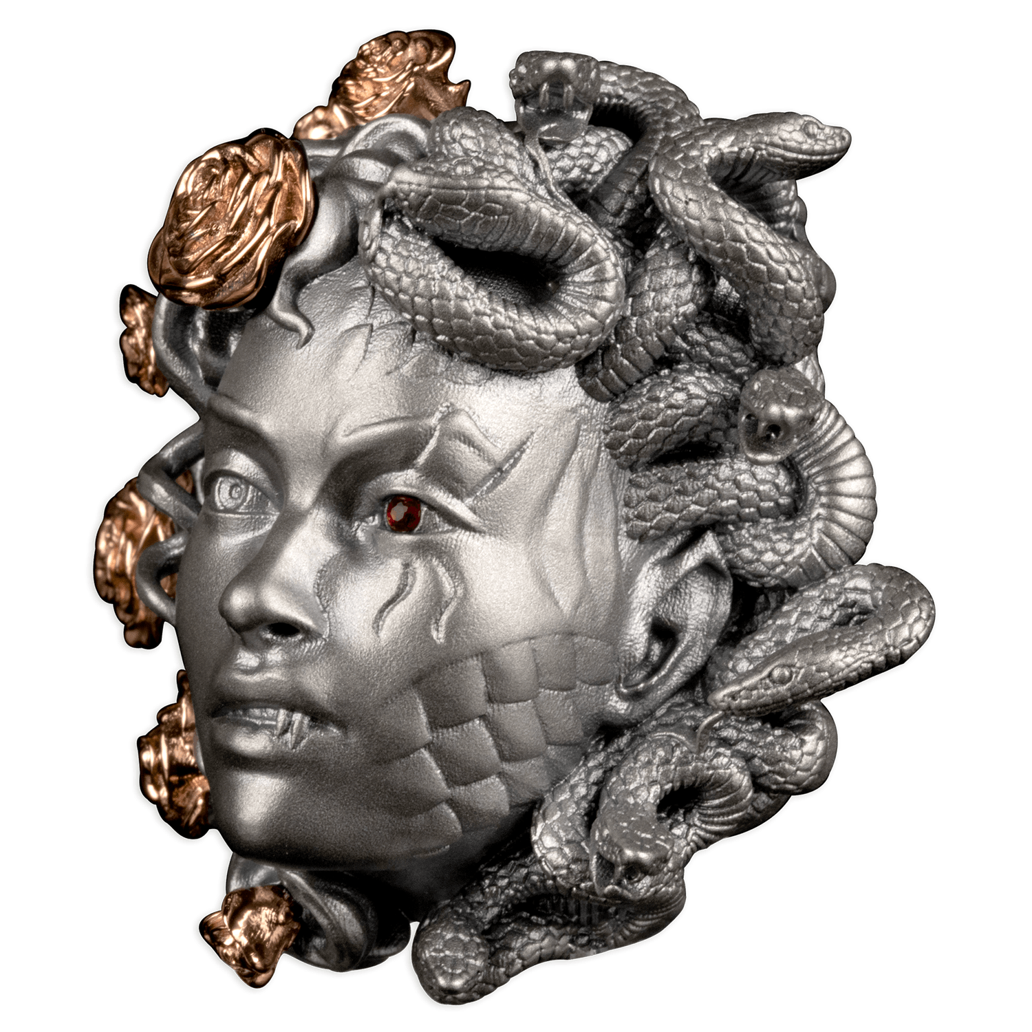 MEDUSA 3D 3 Oz Silver Coin $5 Barbados 2024 - PARTHAVA COIN