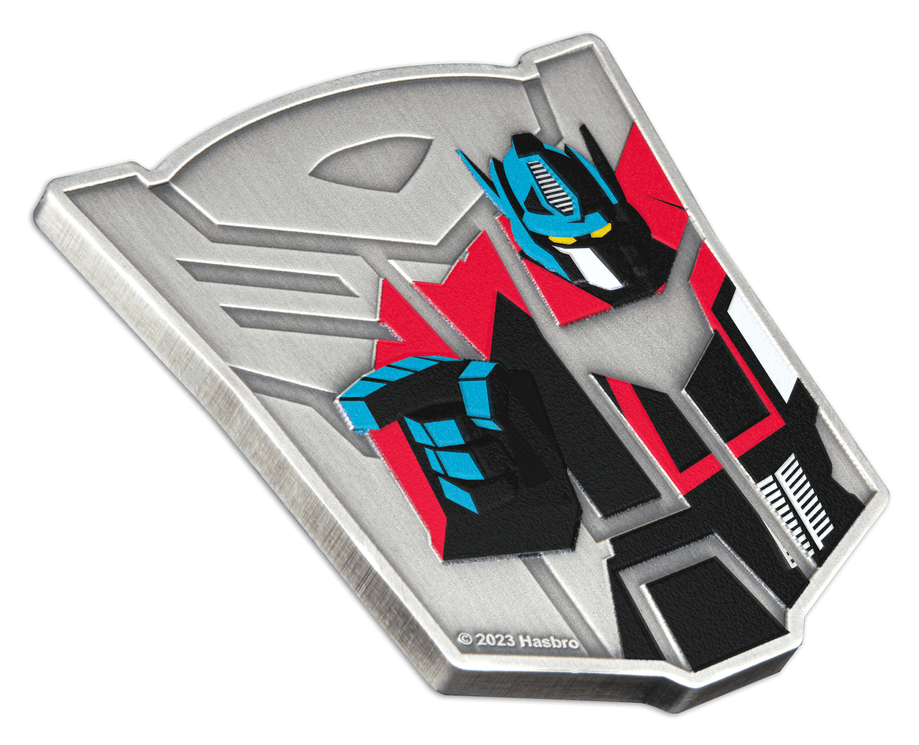 OPTIMUS PRIME Transformer Shaped 1 Oz Silver Coin $5 Samoa 2023 - PARTHAVA COIN