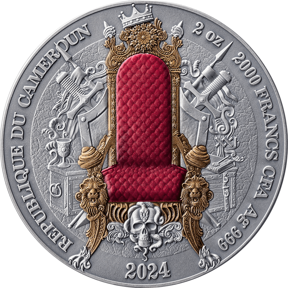 OTTOMAN EMPIRE Legacy of the Greatest Empires 2 Oz Silver Coin 2000 Francs Cameroon 2024 - PARTHAVA COIN