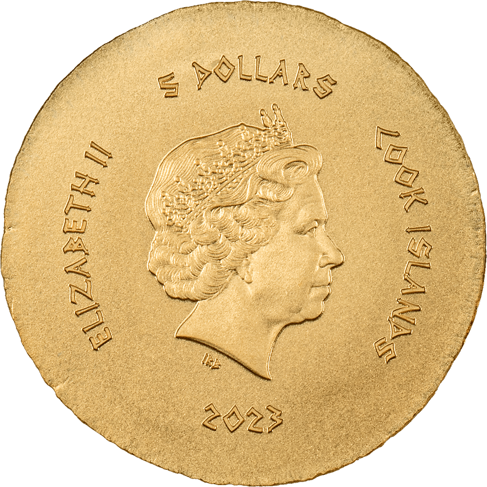 PAN Ancient Greece Gold Coin $5 Cook Islands 2023 - PARTHAVA COIN