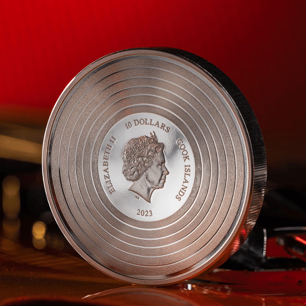 PIECE OF MIND Iron Maiden 2 Oz Silver Coin $10 Cook Islands 2023 - PARTHAVA COIN