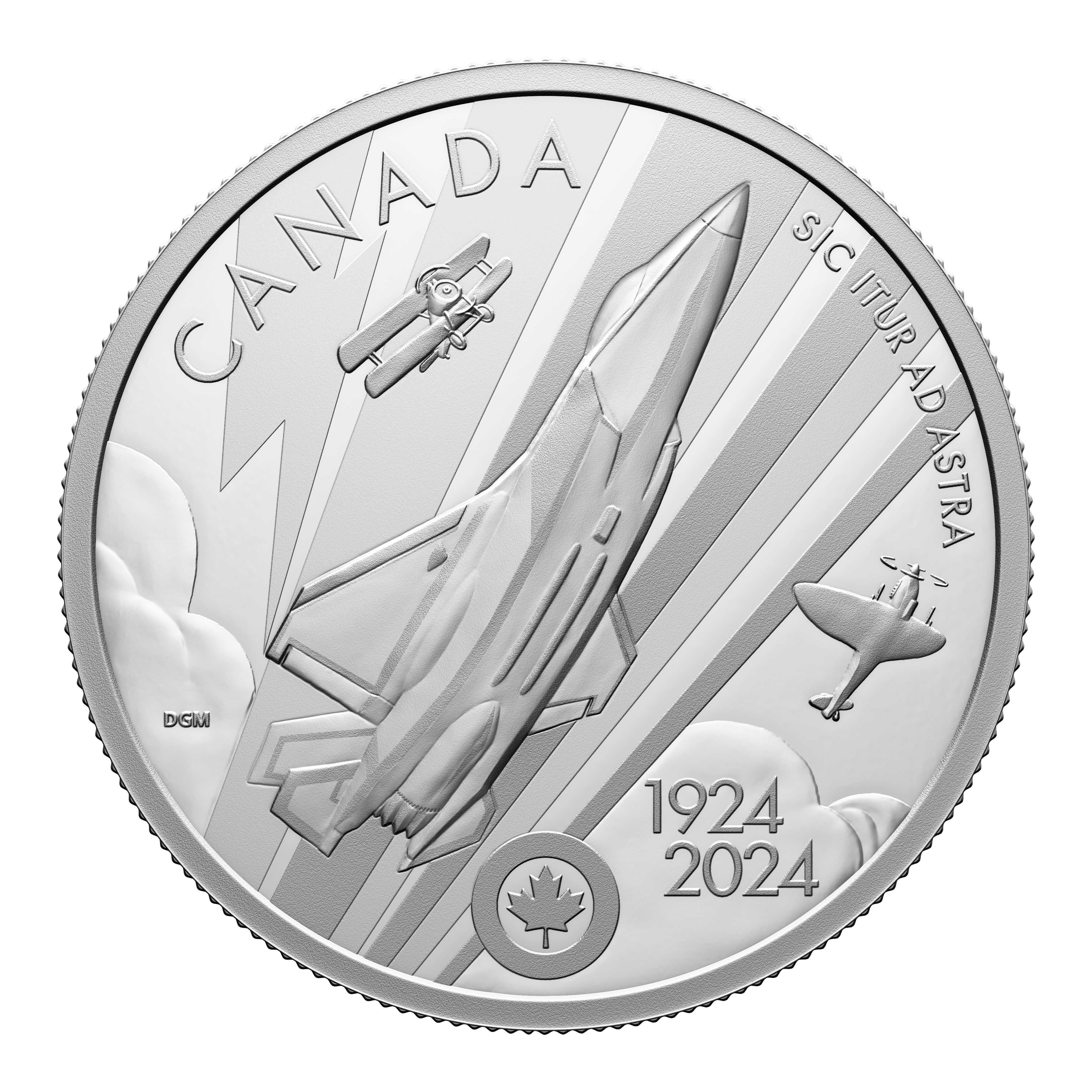 ROYAL CANADIAN AIR FORCE 100th Anniversary 1 Oz Silver Coin $20 Canada 2024 - PARTHAVA COIN