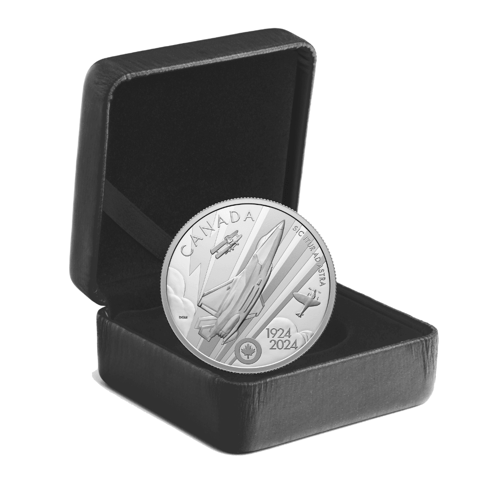 ROYAL CANADIAN AIR FORCE 100th Anniversary 1 Oz Silver Coin $20 Canada 2024 - PARTHAVA COIN