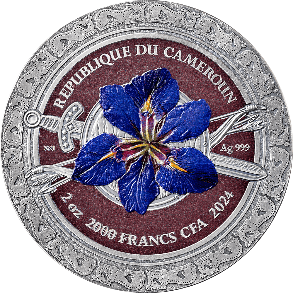 SARMATIANS Femina Bellator 2 Oz Silver Coin 2000 Francs Cameroon 2024 - PARTHAVA COIN