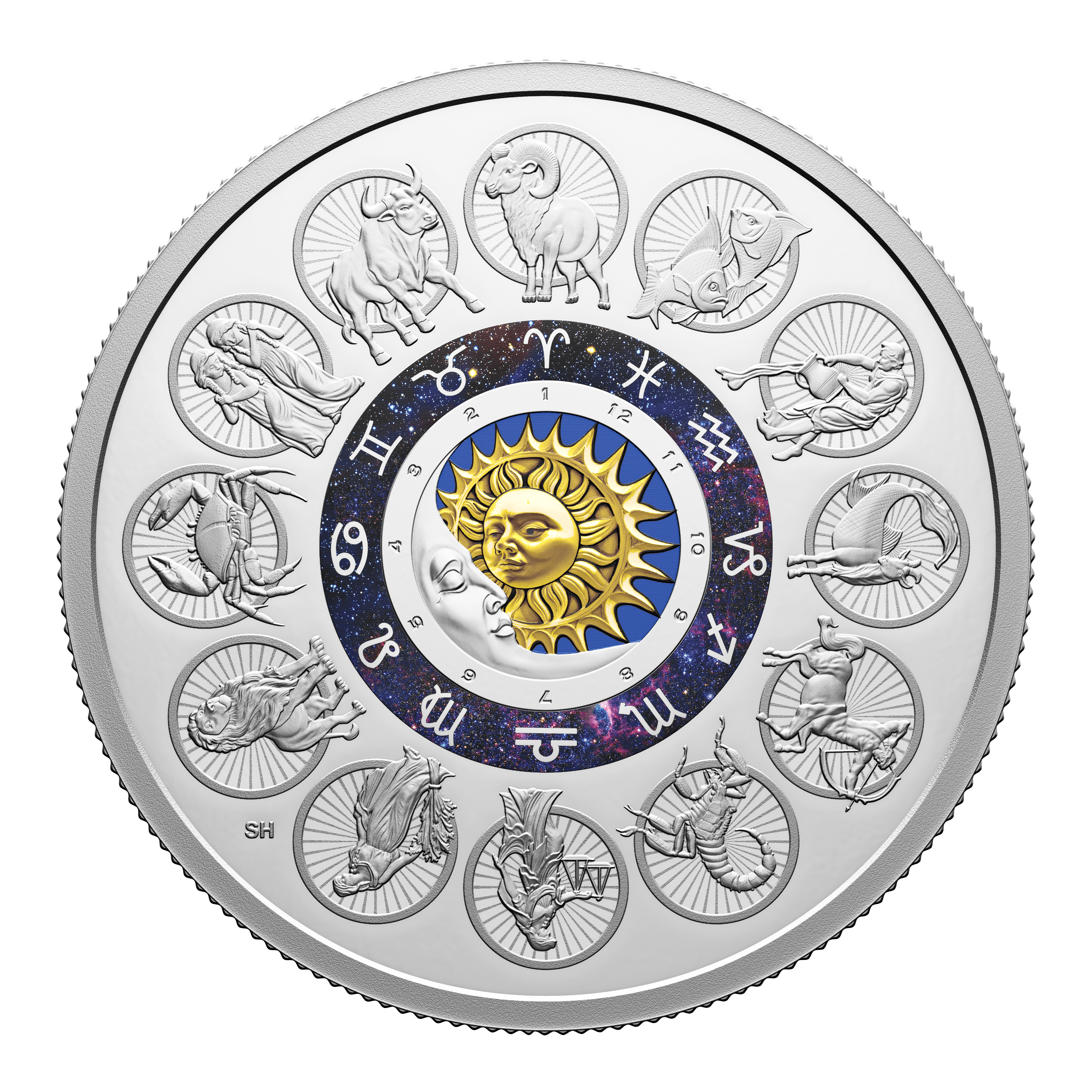 SIGNS OF THE ZODIAC 2 Oz Silver Coin $30 Canada 2024 - PARTHAVA COIN