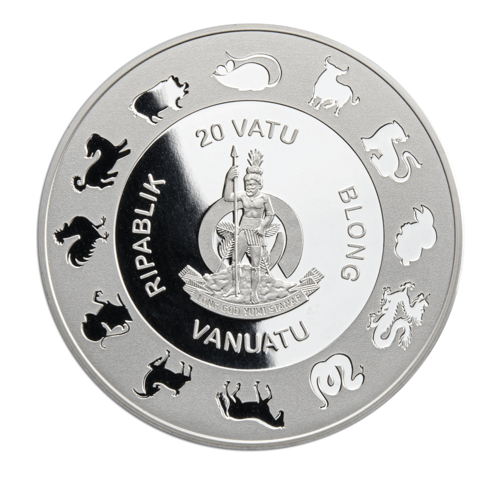 SNAKE Freshwater Pearl Chinese Lunar Year 1 Oz Silver Coin 20 Vatu Vanuatu 2025 - PARTHAVA COIN