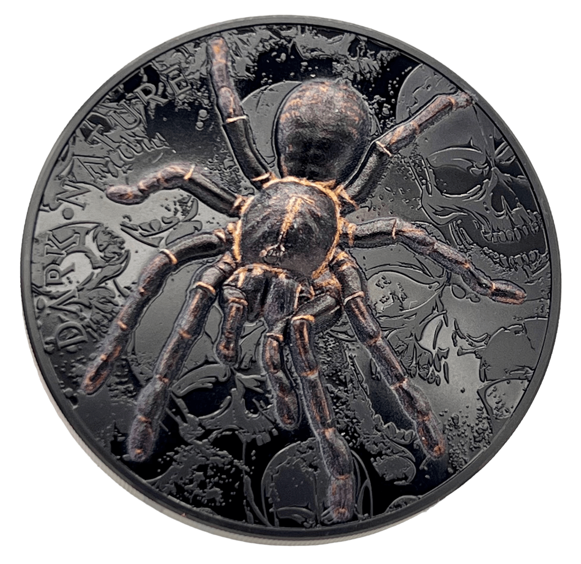 THAI BLACK TARANTULA Dark Nature 3 Oz Silver Coin $20 Palau 2023 - PARTHAVA COIN