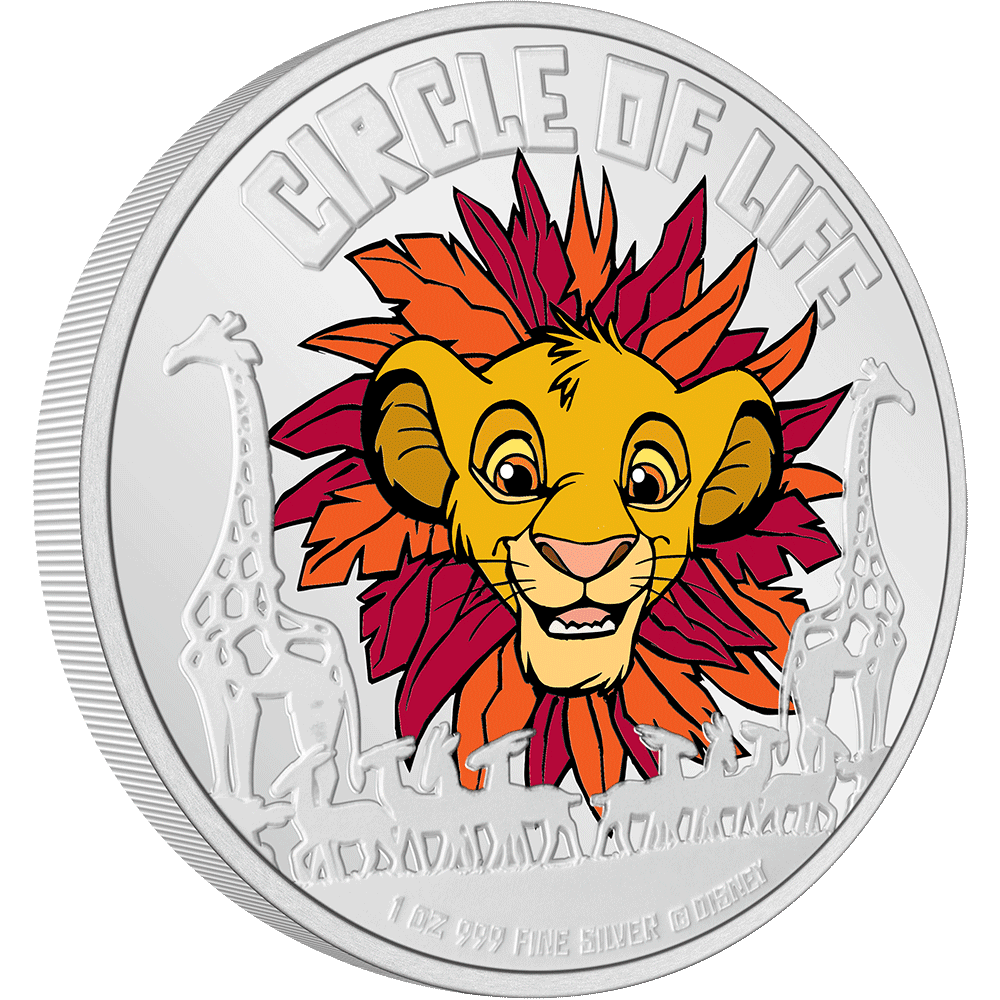 THE LION KING Disney 30th Anniversary Circle of Life 1 Oz Silver Coin $2 Niue 2024 - PARTHAVA COIN