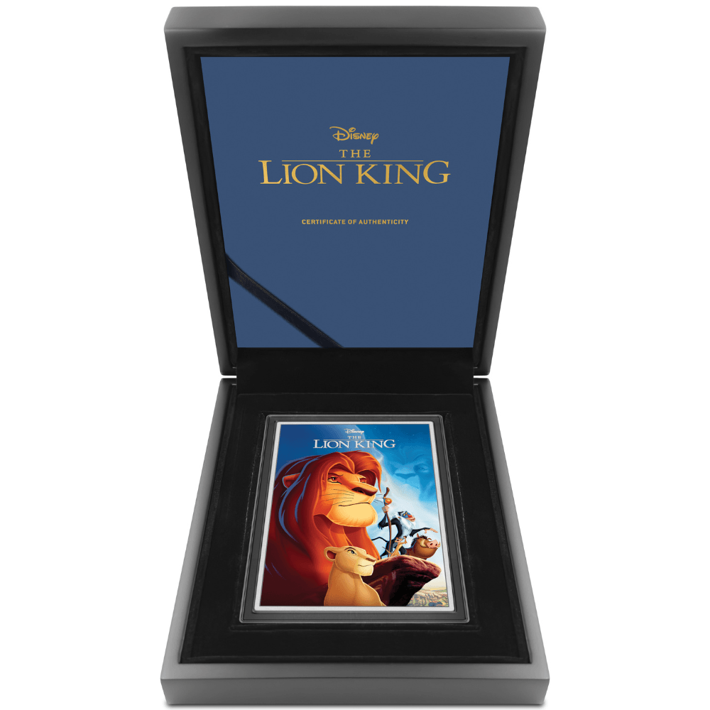 THE LION KING Disney Movie 5 Oz Silver Poster Coin $10 Niue 2024 - PARTHAVA COIN