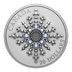 THE SAPPHIRE JUBILEE SNOWFLAKE BROOCH 1 Oz Silver Coin $20 Canada 2024 - PARTHAVA COIN