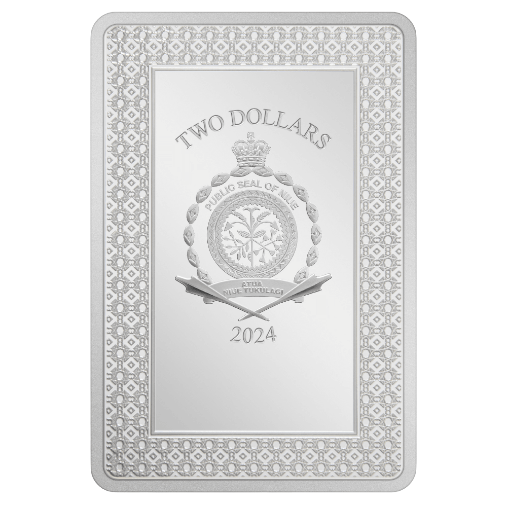 TOWER Tarot Cards 1 Oz Silver Coin $2 Niue 2024 - PARTHAVA COIN