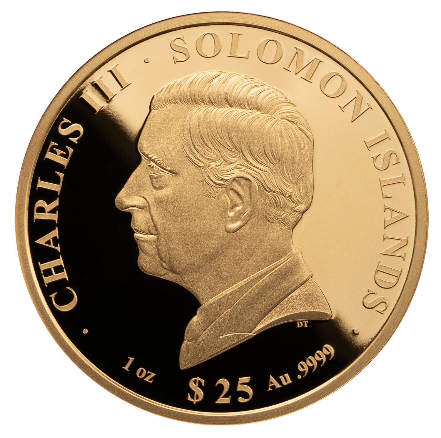 TROPHY UEFA Euro Cup 1 Oz Gold Coin $25 Solomon Islands 2024 - PARTHAVA COIN