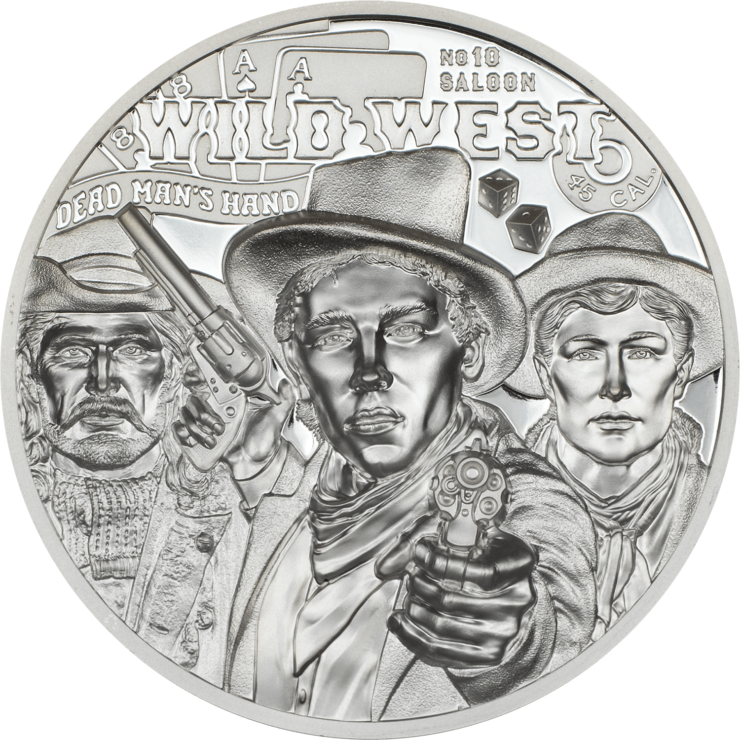 WILD WEST Legends 1 Oz Silver Coin $5 Cook Islands 2024 - PARTHAVA COIN